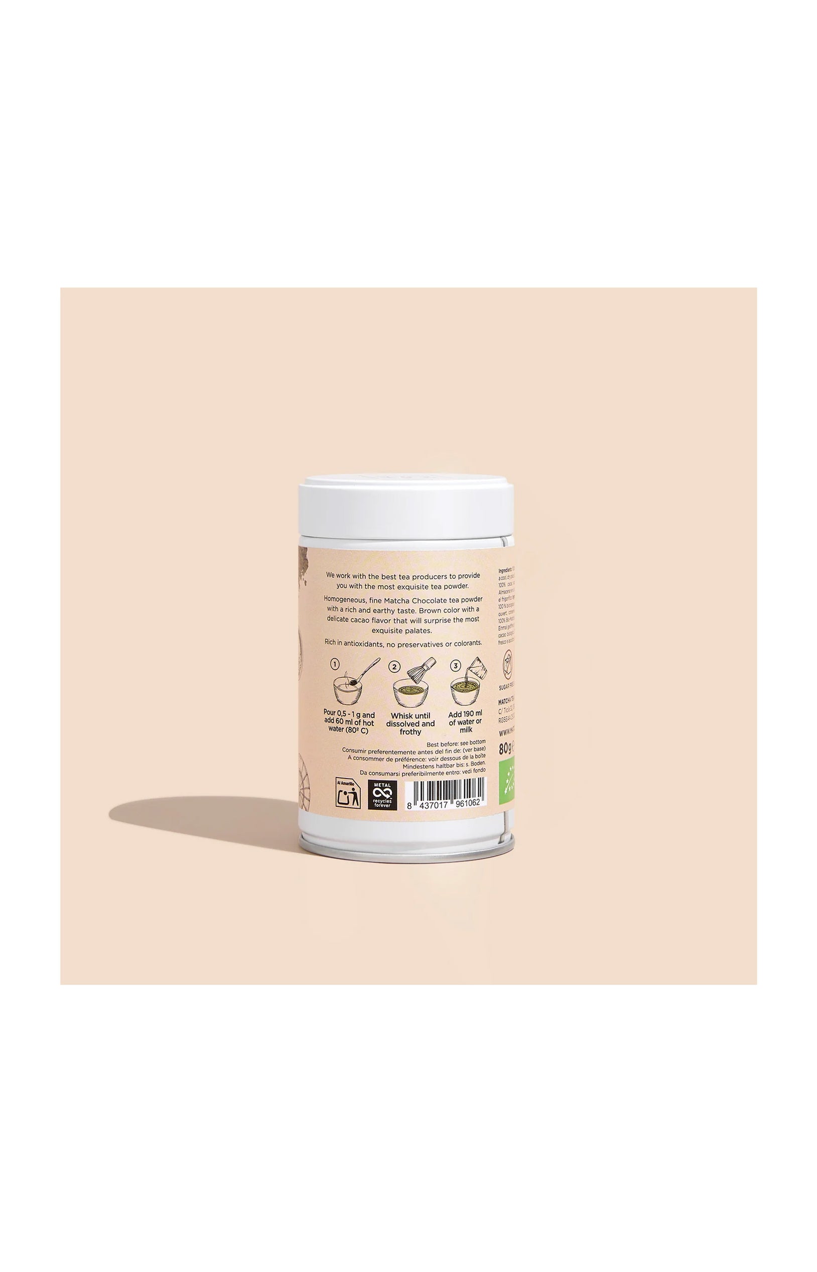 Thé matcha bio & fouet bambou - Chocolat - 2 produits