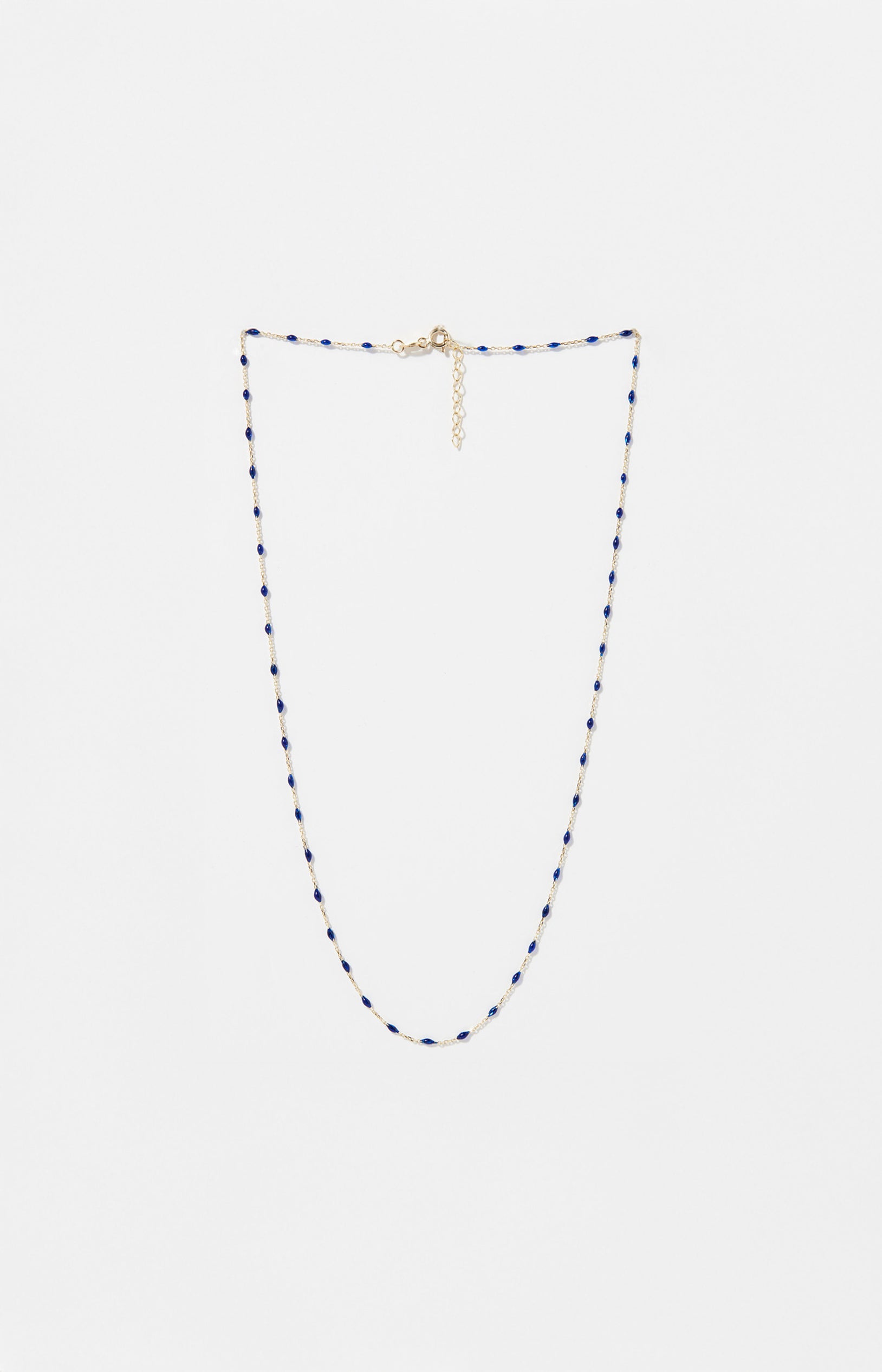 Collier Amada - Or jaune & bleu