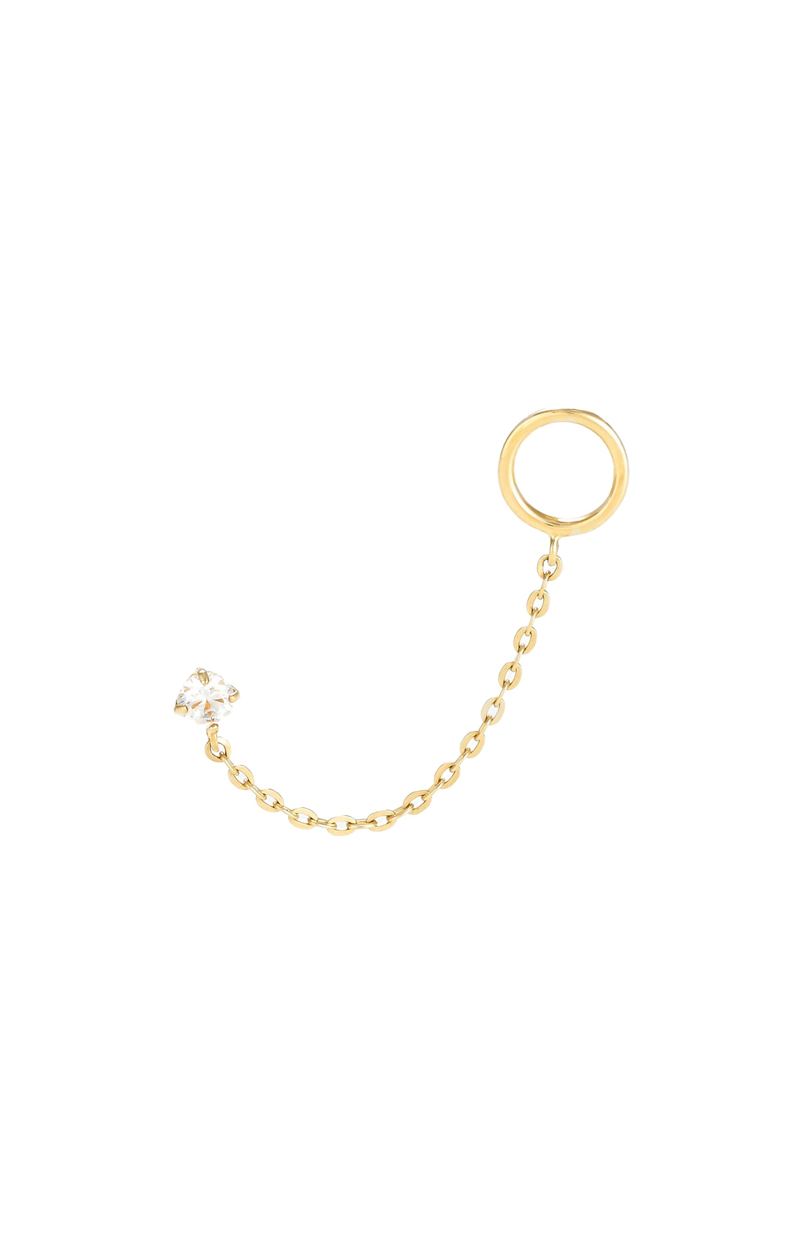 Boucle d'oreille unitaire Arsol - Or jaune