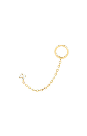 Boucle d'oreille unitaire Arsol - Or jaune