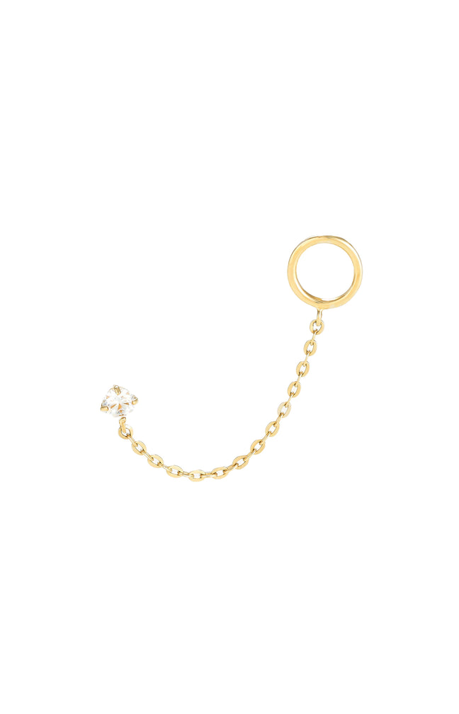Boucle d'oreille unitaire Arsol - Or jaune