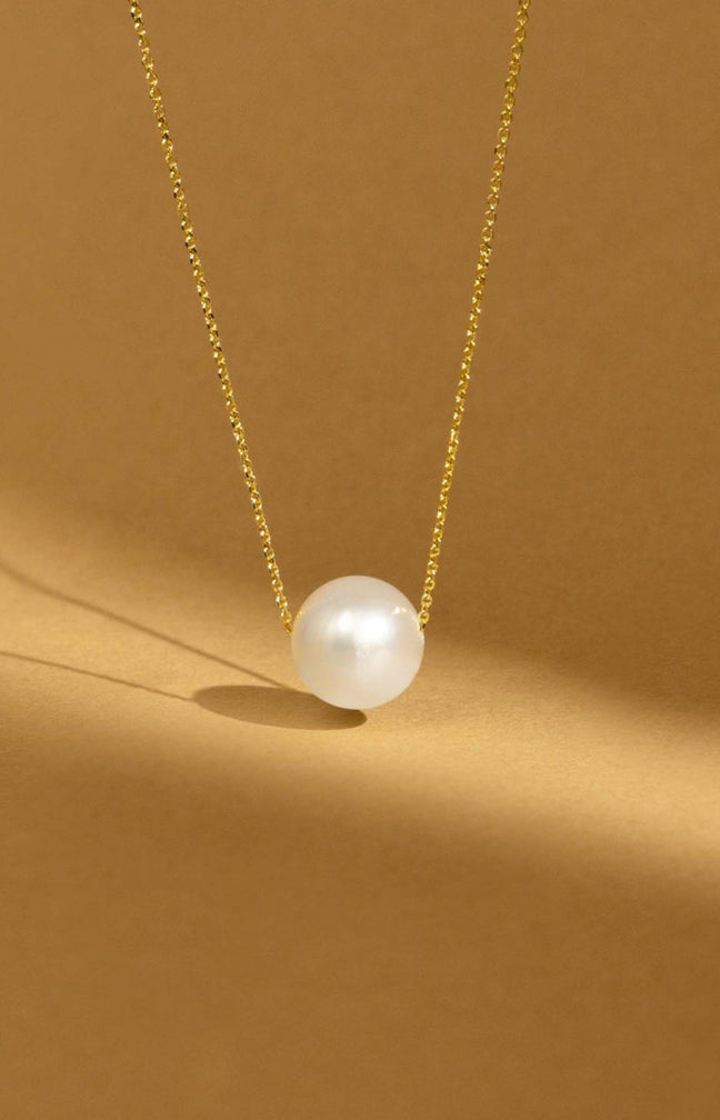 Collier Single Pearl - Or jaune