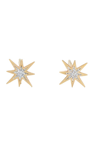 Boucles d'oreilles Mon étoile - Or jaune & zirconium