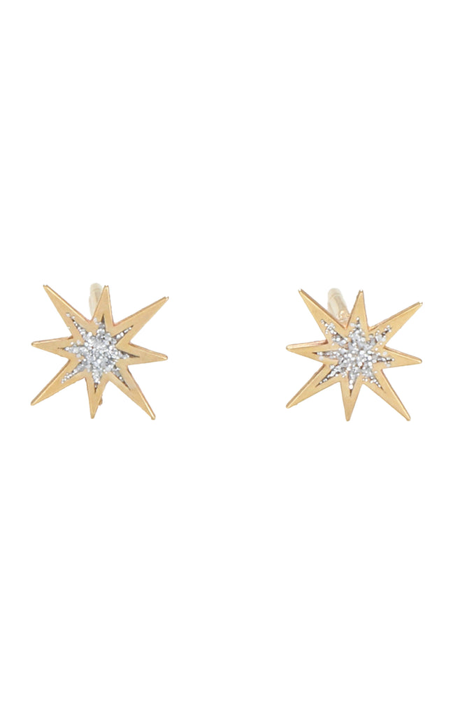Boucles d'oreilles Mon étoile - Or jaune & zirconium