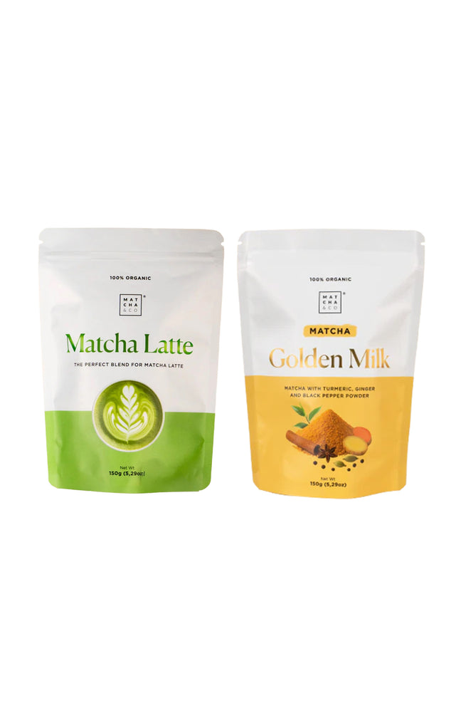 Thé matcha - Latte & golden milk - 2 produits