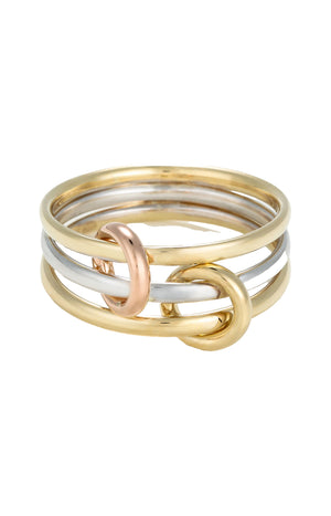 Bague Meteor - Or Tricolore