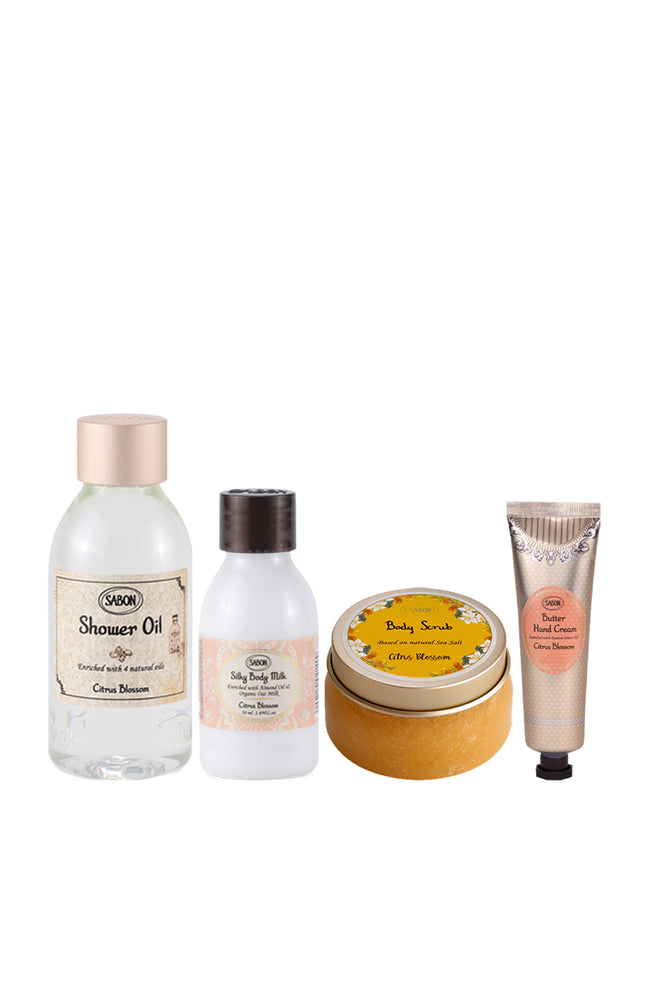 Routine soin - Fleurs d'agrume & citron - Corps - 4 produits