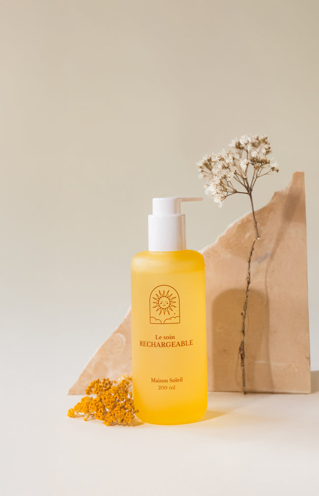 Lotion tonique hydratante bio - Flacon jaune - Visage - 200 ml