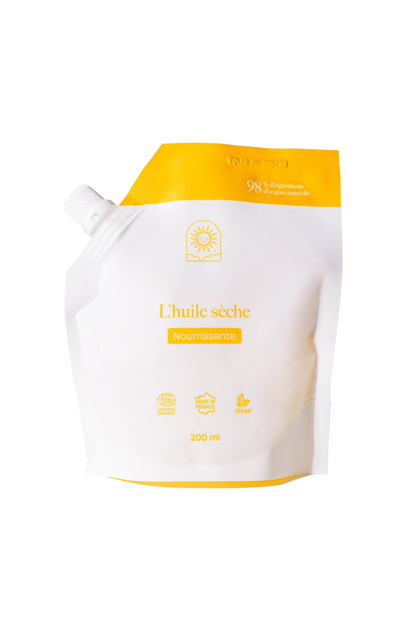 Recharge huile sèche nourrissante bio - Corps & cheveux - 200 ml