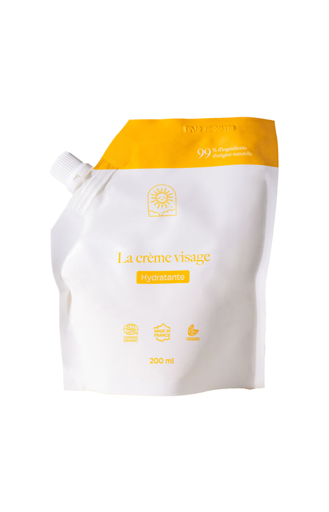 Recharge crème hydratante bio - Visage - 200 ml