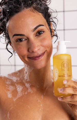 Shampoing doux bio & recharge - Flacon jaune