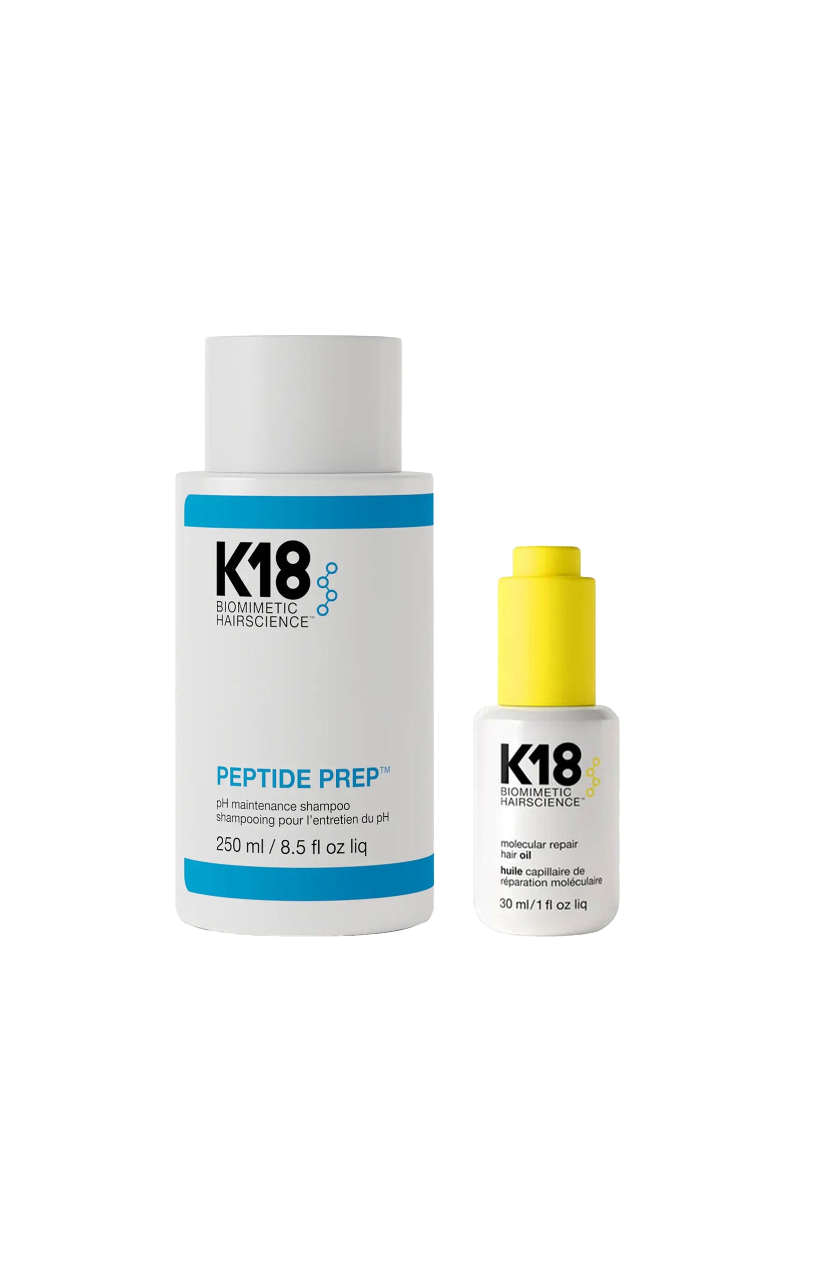 Shampoing peptides détoxifiant & brume réparatrice sans rinçage - 2 produits