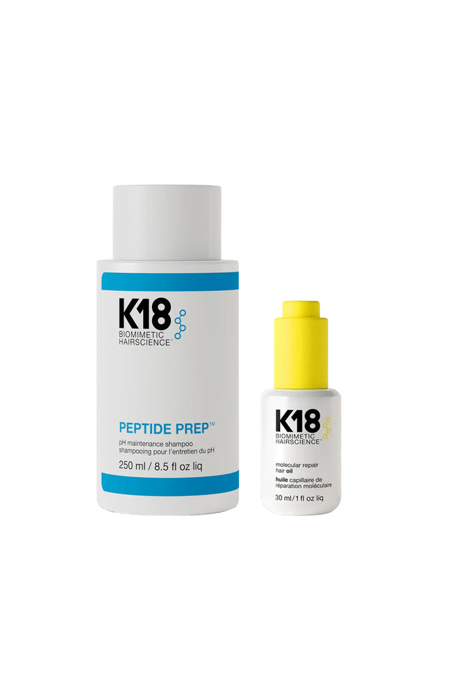 Shampoing peptides détoxifiant & brume réparatrice sans rinçage - 2 produits