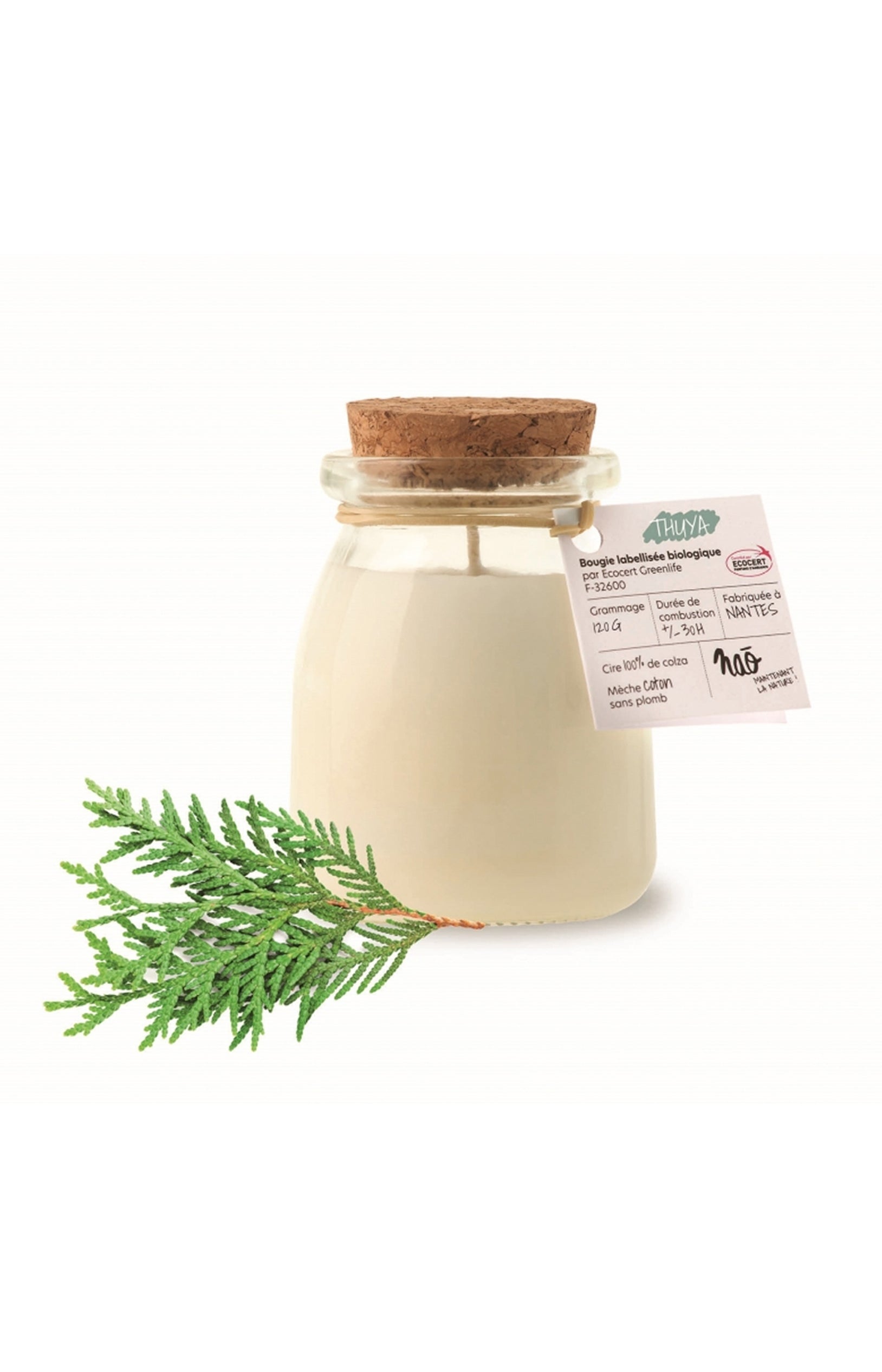 Bougie bio - Thuya - 120 g