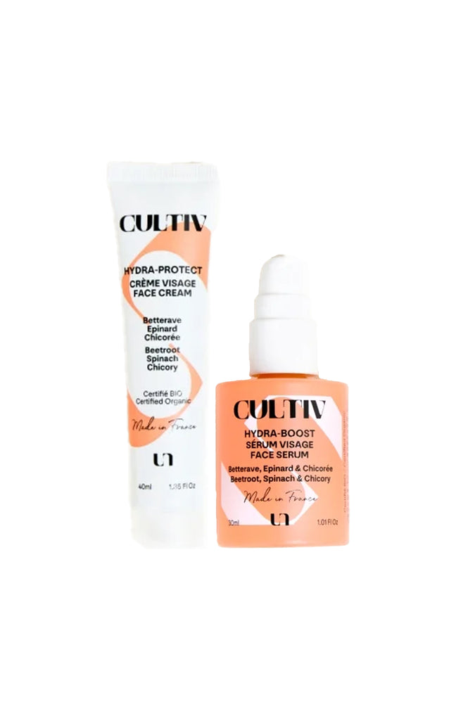 Duo hydratation & éclat bio - Crème et sérum -  Visage