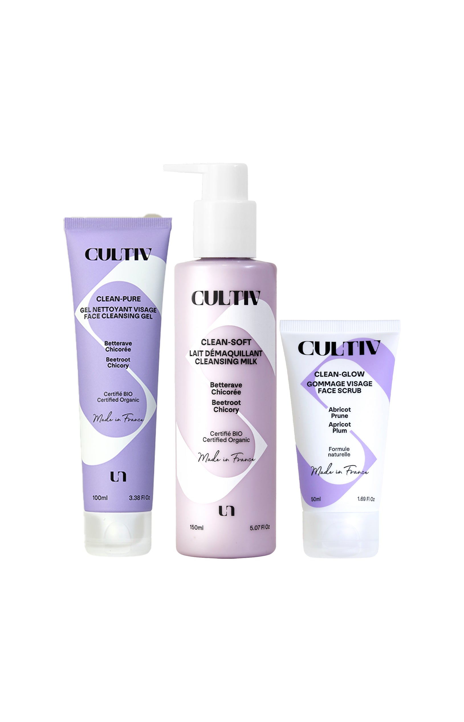 Routine nettoyante bio douceur - Visage - 3 produits