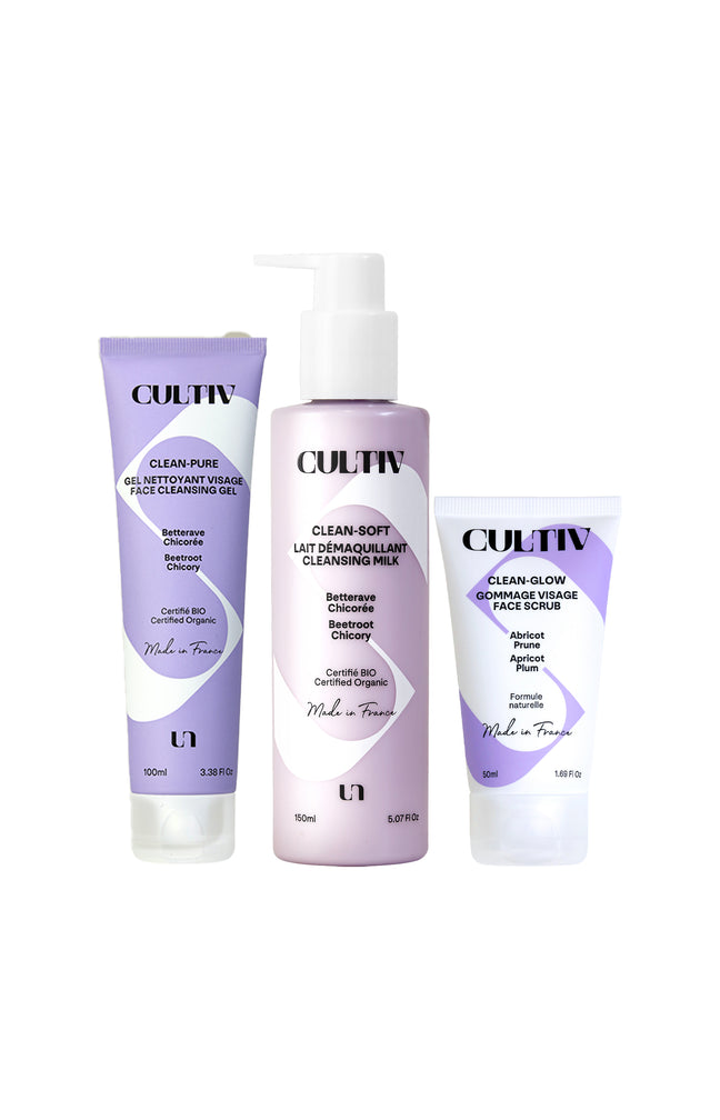 Routine nettoyante bio douceur - Visage - 3 produits