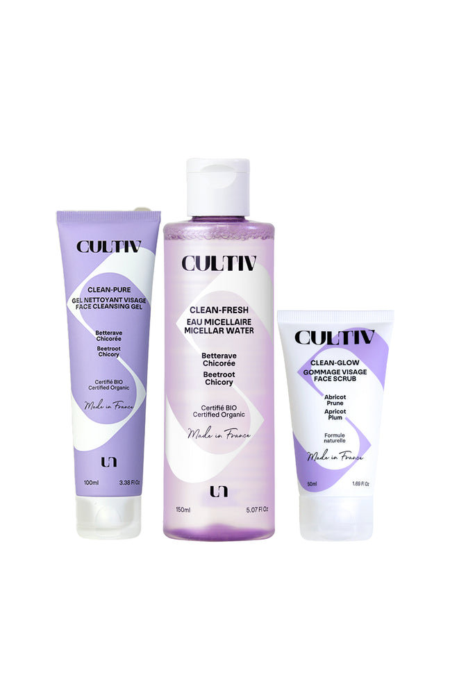 Routine nettoyante bio éclat - Visage - 3 produits