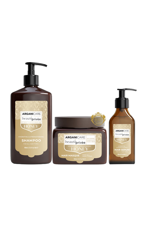 Routine Miel - Shampoing, masque & soin - 3 produits