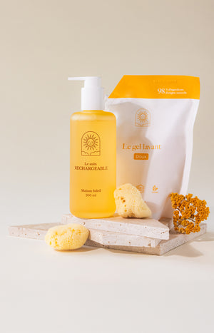 Gel lavant doux bio & recharge - Flacon jaune - Corps