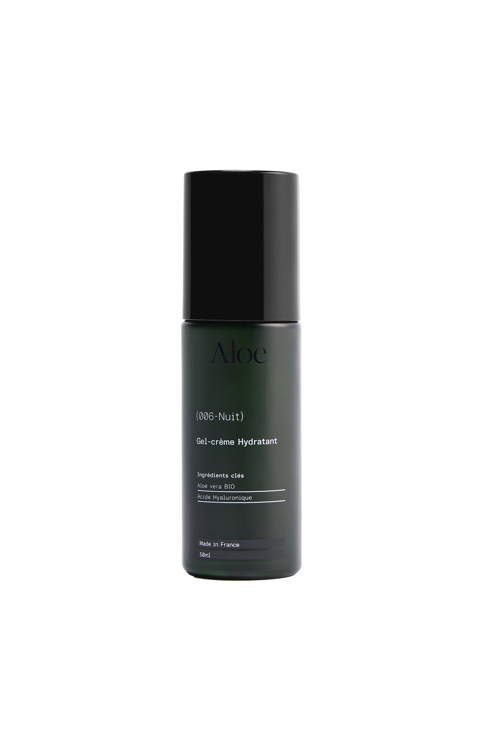 Gel crème hydratant nuit - Aloe vera & acide hyaluronique - Visage - 50 ml