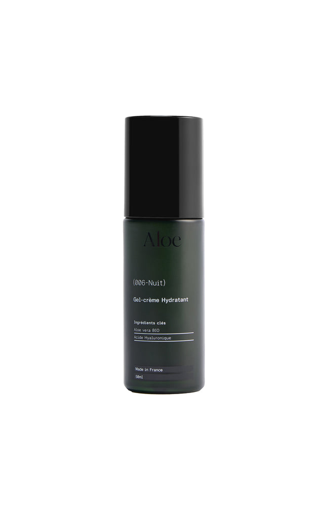 Gel crème hydratant nuit - Aloe vera & acide hyaluronique - Visage - 50 ml