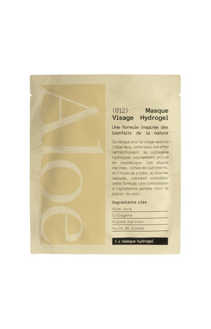 Masque hydrogel hydratant - Aloe vera & collagène - Visage - 1 unité