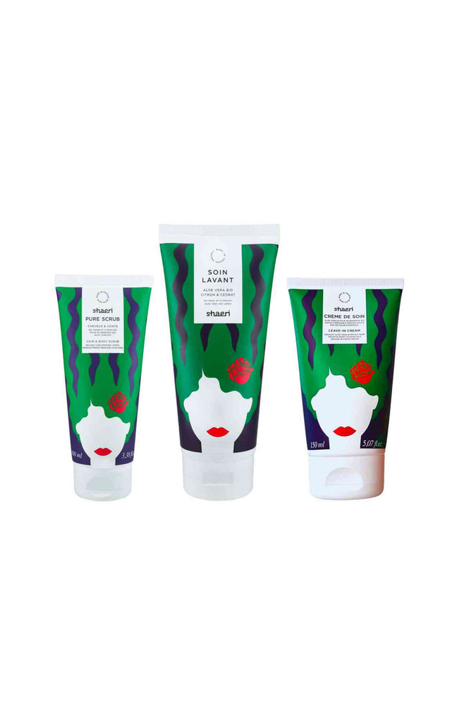 Routine détox - Gommage, shampoing & crème de soin - 3 produits