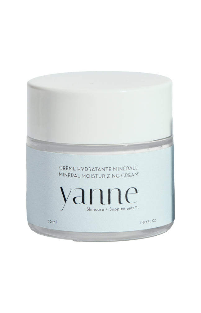 Crème hydratante minérale bio - Algue marine & acide hyaluronique - Visage - 50 ml