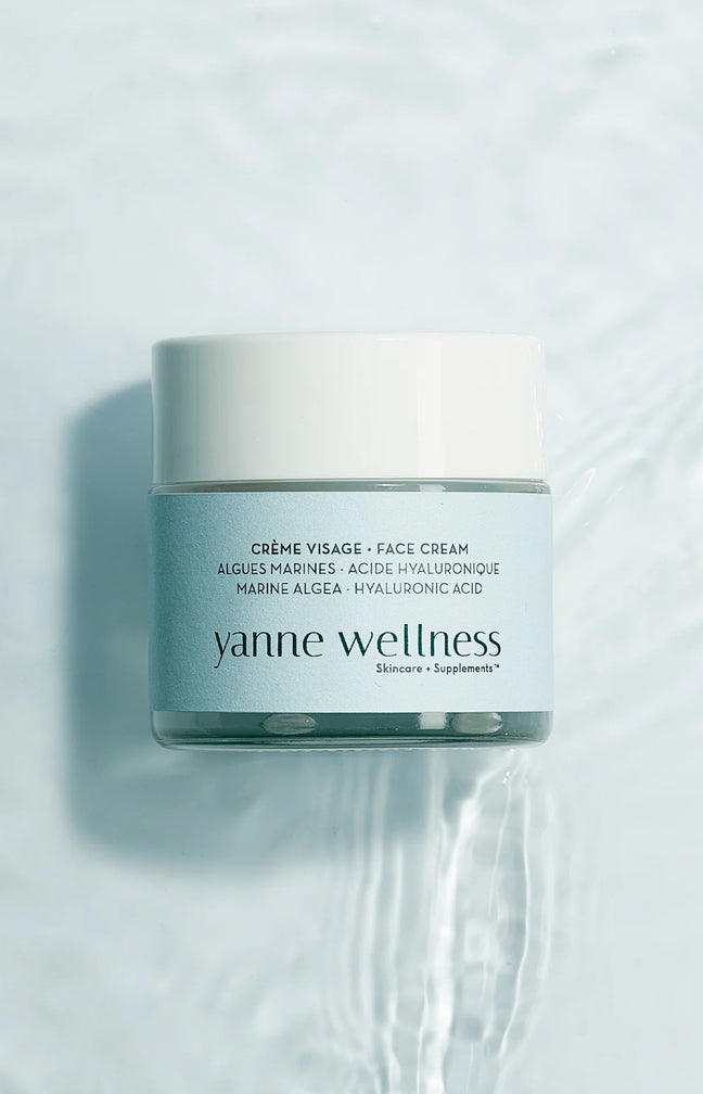 Crème hydratante minérale bio - Algue marine & acide hyaluronique - Visage - 50 ml