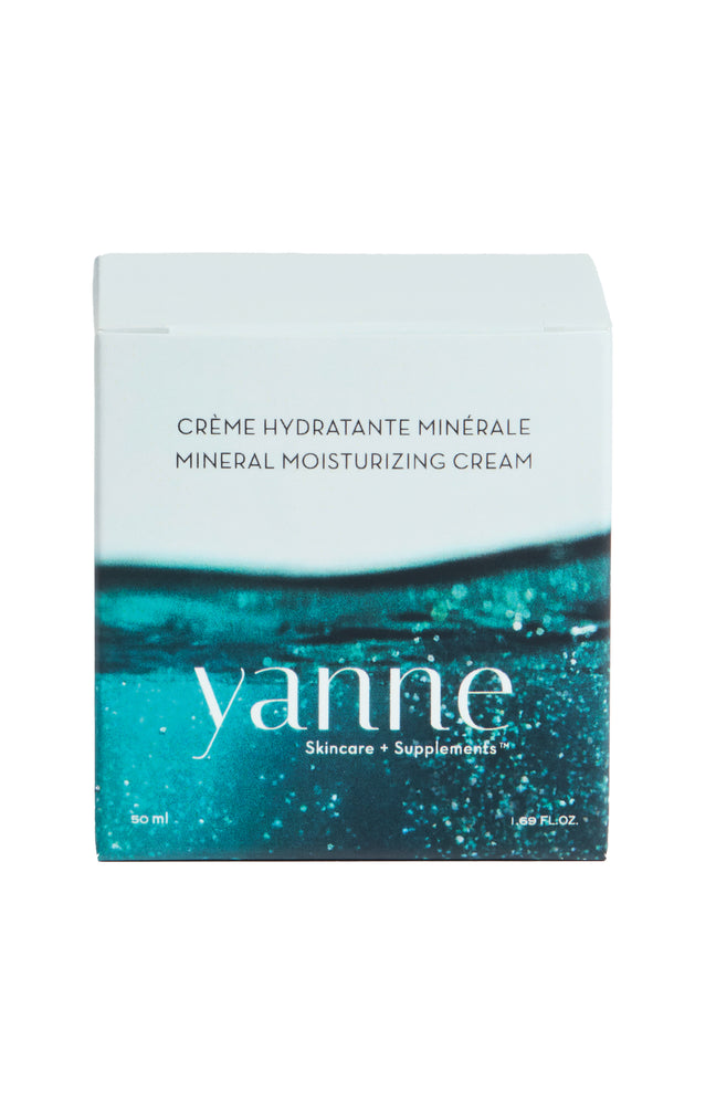 Crème hydratante minérale bio - Algue marine & acide hyaluronique - Visage - 50 ml