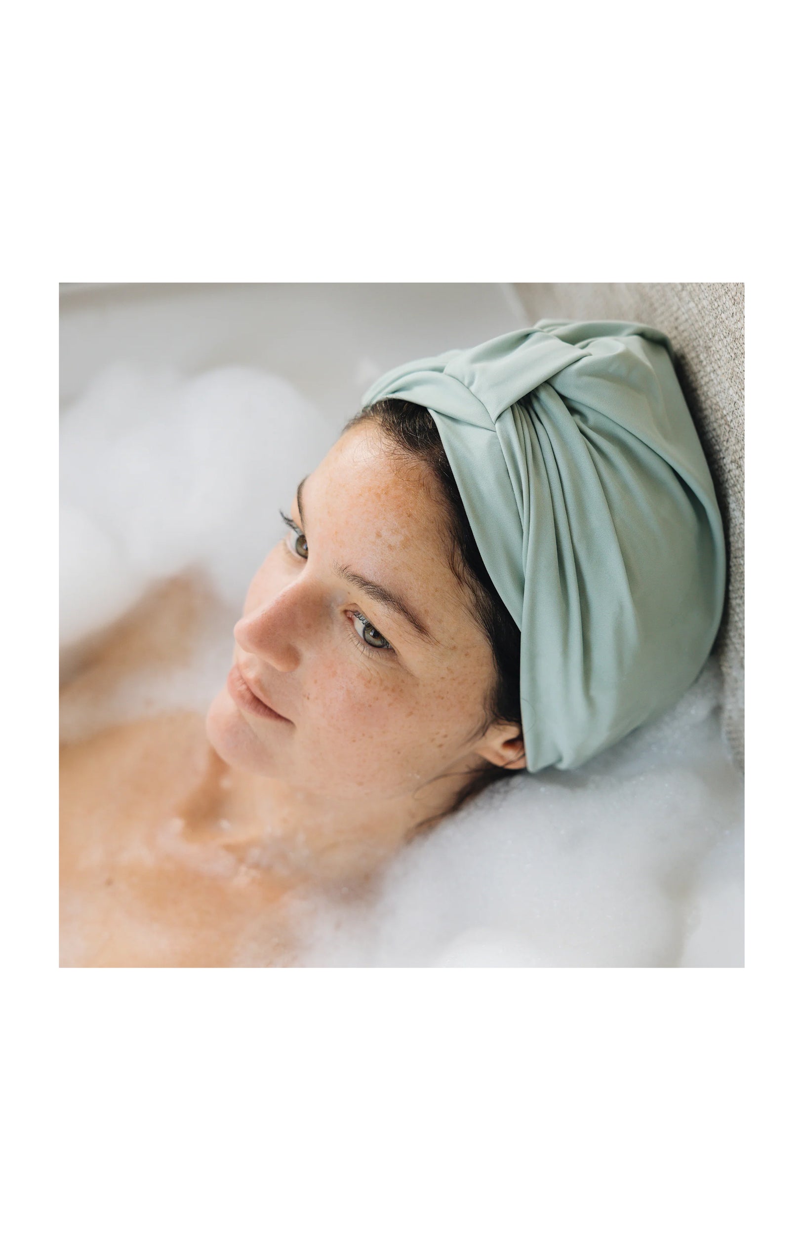 Bonnet de bain - Vert amande