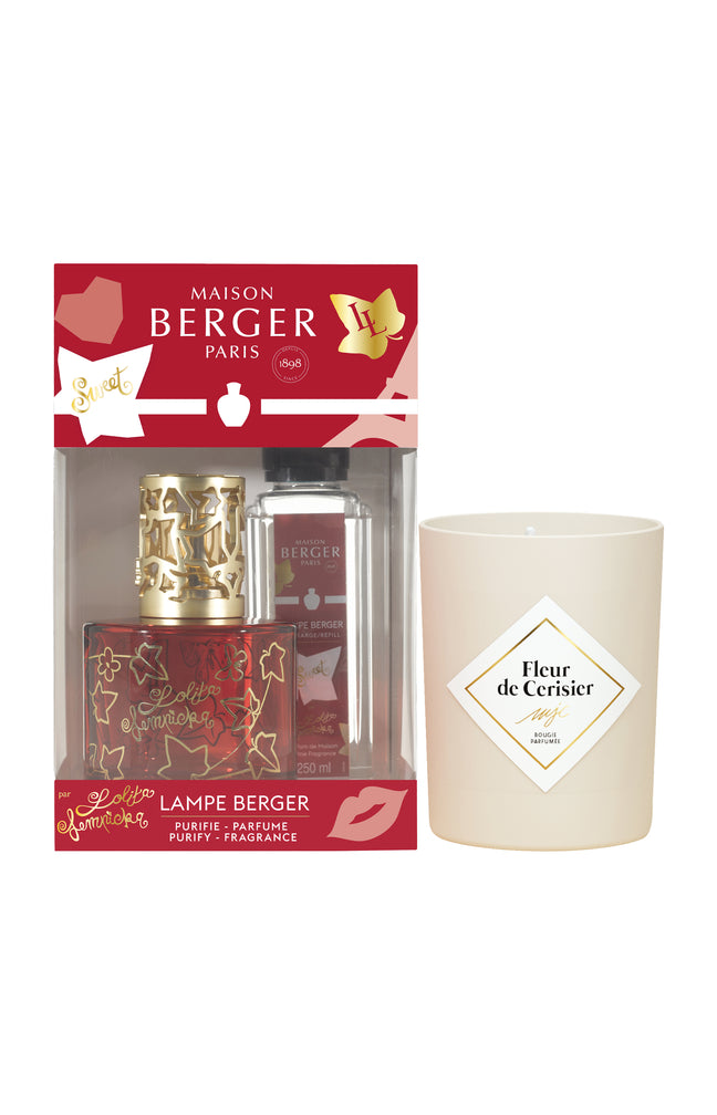 Coffret lampe à catalyse - Berger Pure - Lolita Lempicka Sweet + 1 bougie parfumée offerte