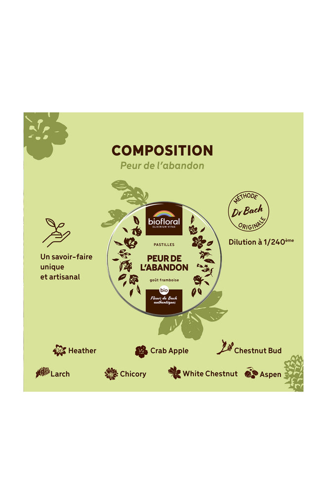 Pastilles bio - Peur de l'abandon - Framboise - 50 g