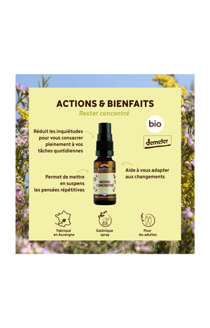 Spray bio - Rester concentré - 20 ml