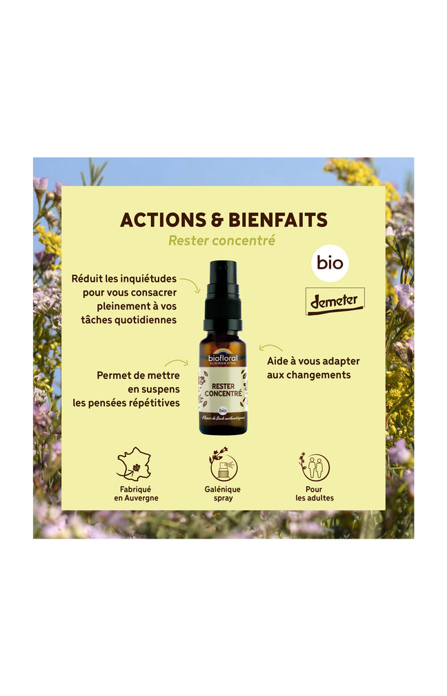 Spray bio - Rester concentré - 20 ml