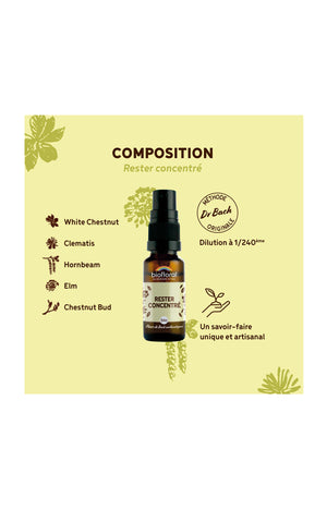 Spray bio - Rester concentré - 20 ml