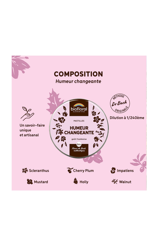 Pastilles bio - Humeur changeante - Framboise - 50 g