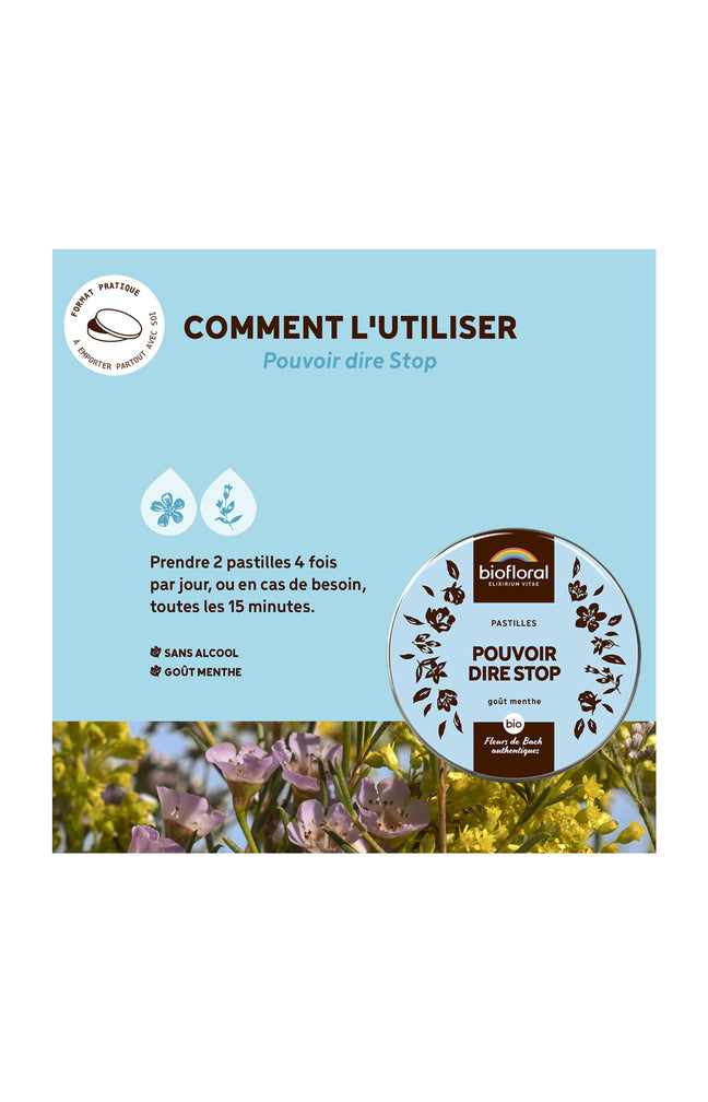 Pastilles bio - Pouvoir dire stop - Menthe - 50 g