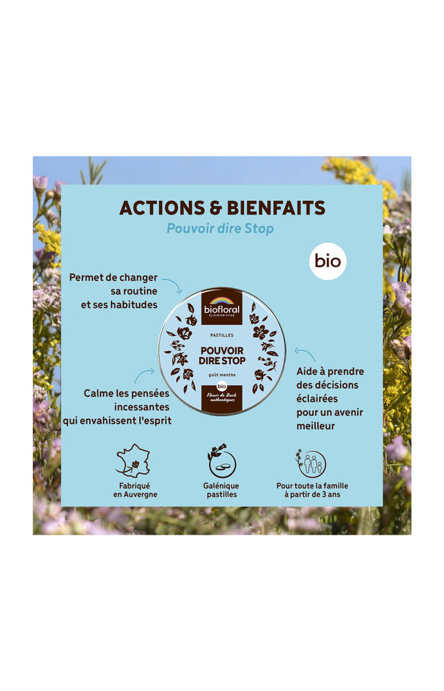 Pastilles bio - Pouvoir dire stop - Menthe - 50 g