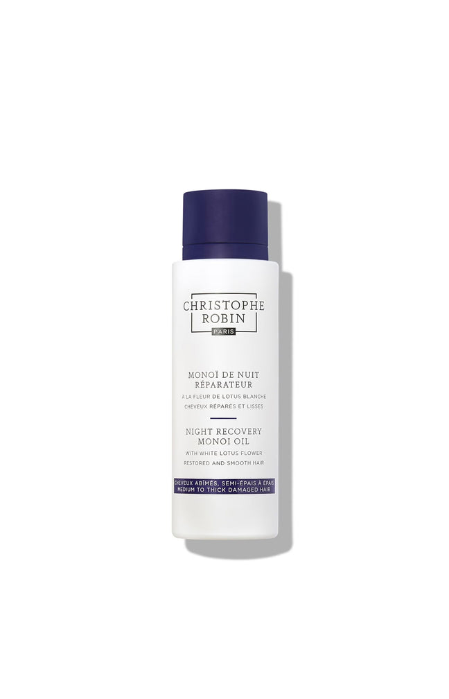 Monoï de nuit réparateur - Fleur de lotus blanche - Cheveux abîmés & épais - 92 g