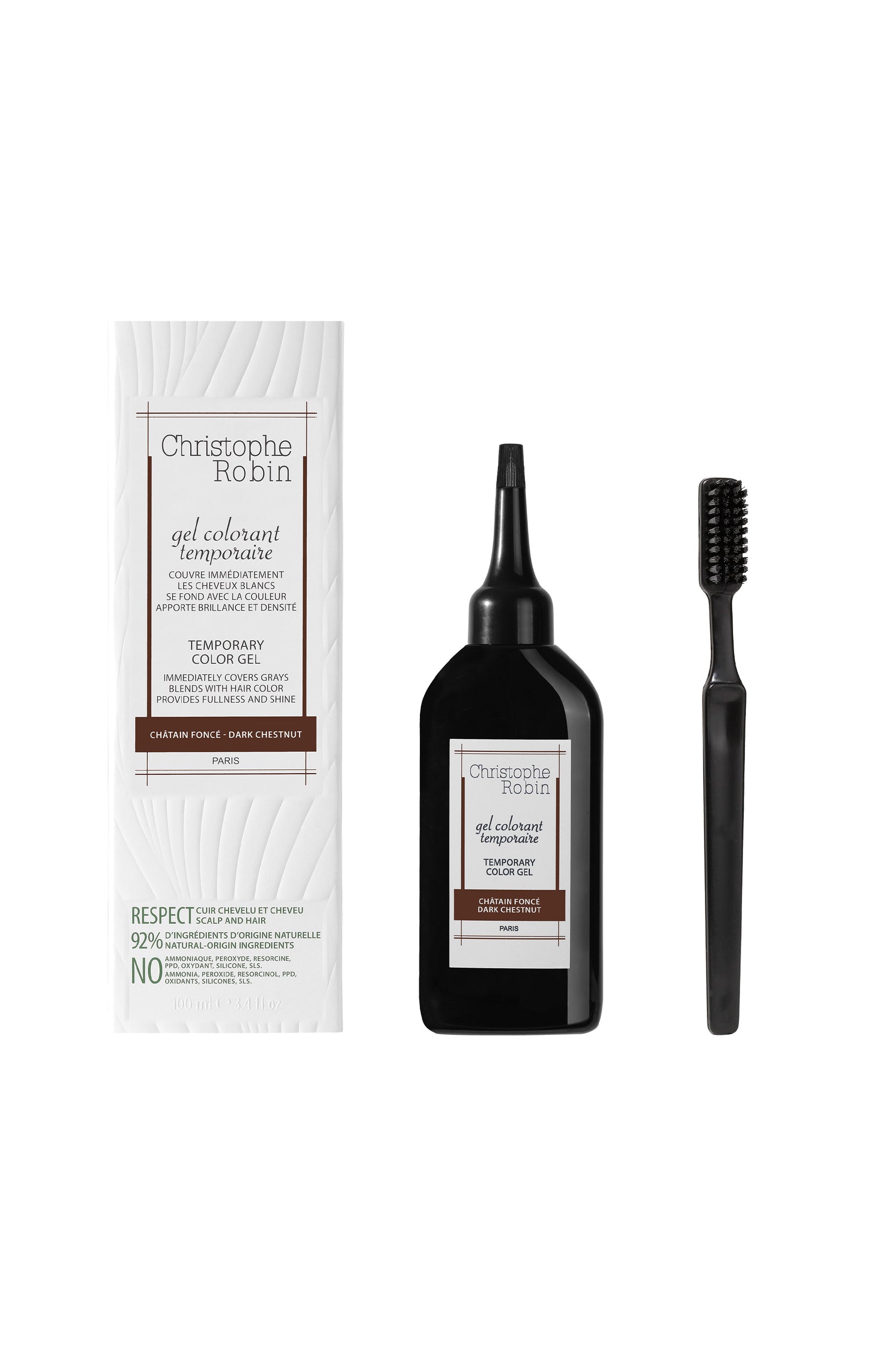 Gel coloration temporaire - Châtain éclatant - Coloration - 100 ml