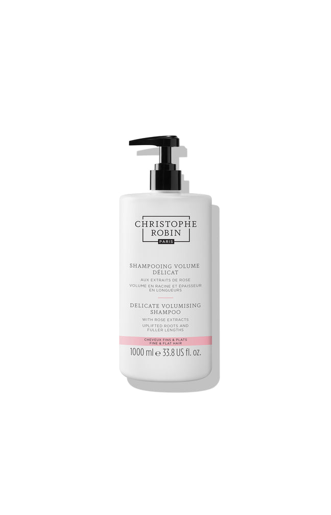 Shampoing délicat volume - Extraits de rose - Cheveux fins & plats - 1000 ml