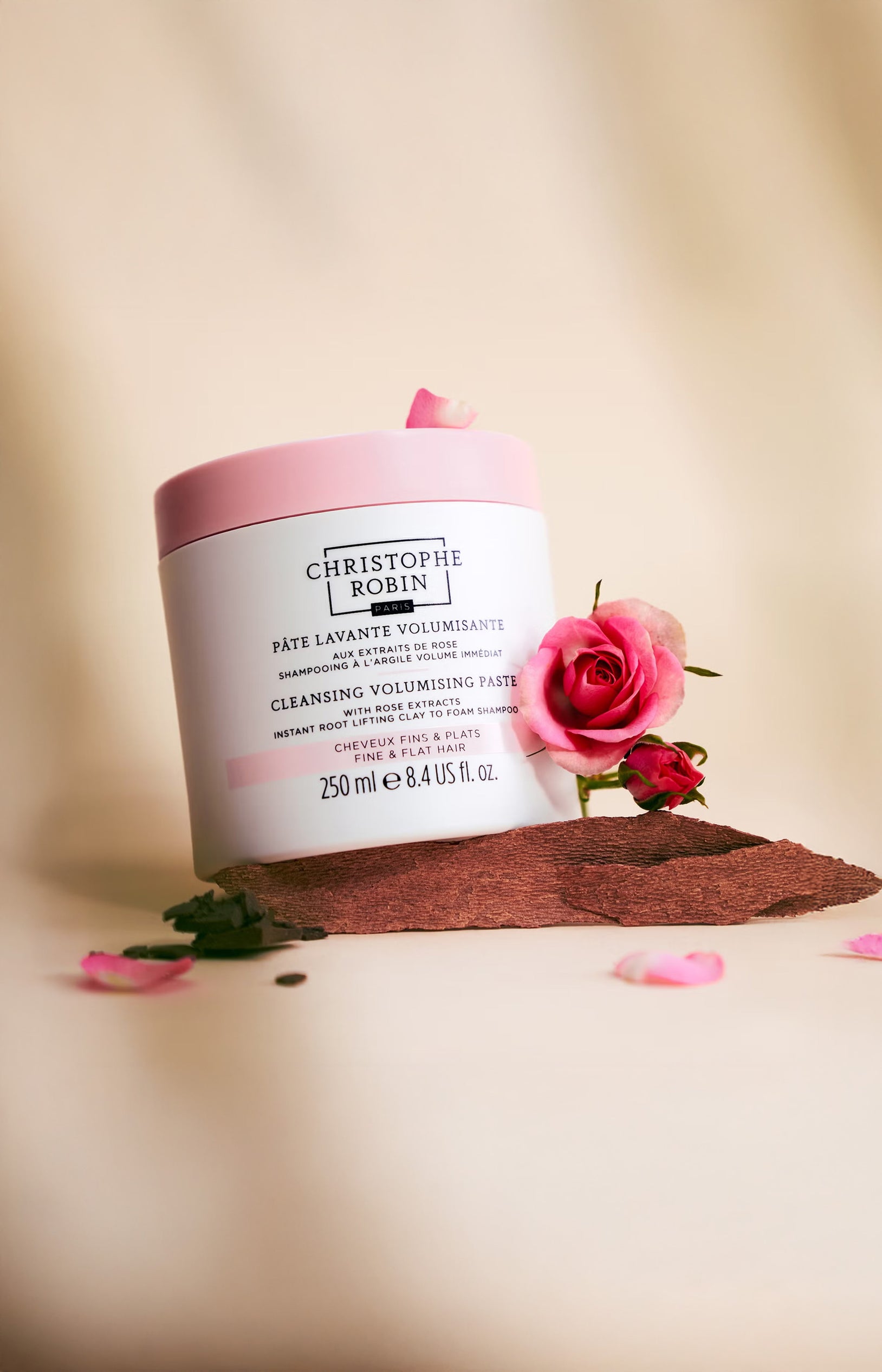 Shampoing volumisant - Extraits de rose - Cheveux fins & plats - 500 ml