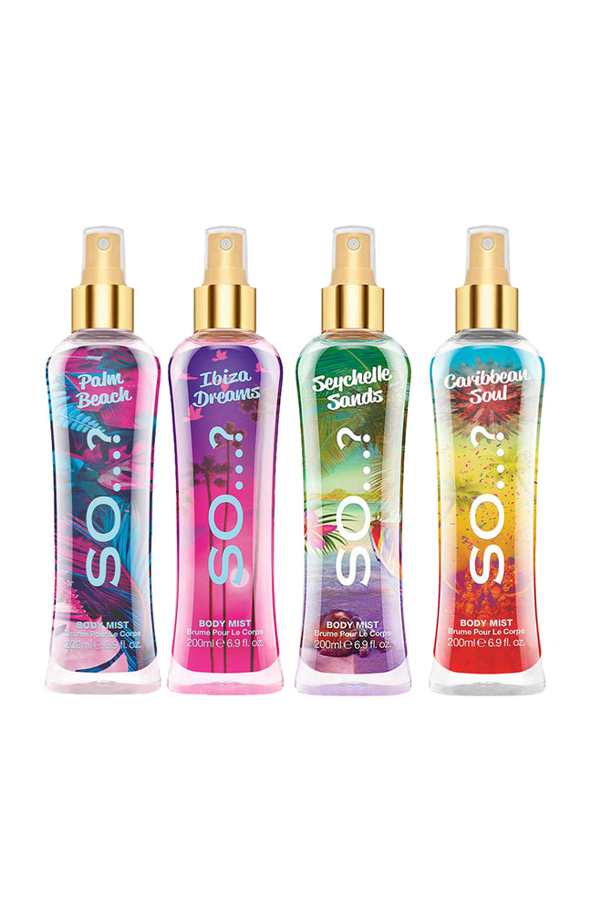 Brumes parfumées - So...? Escapes- 4 x 200 ml