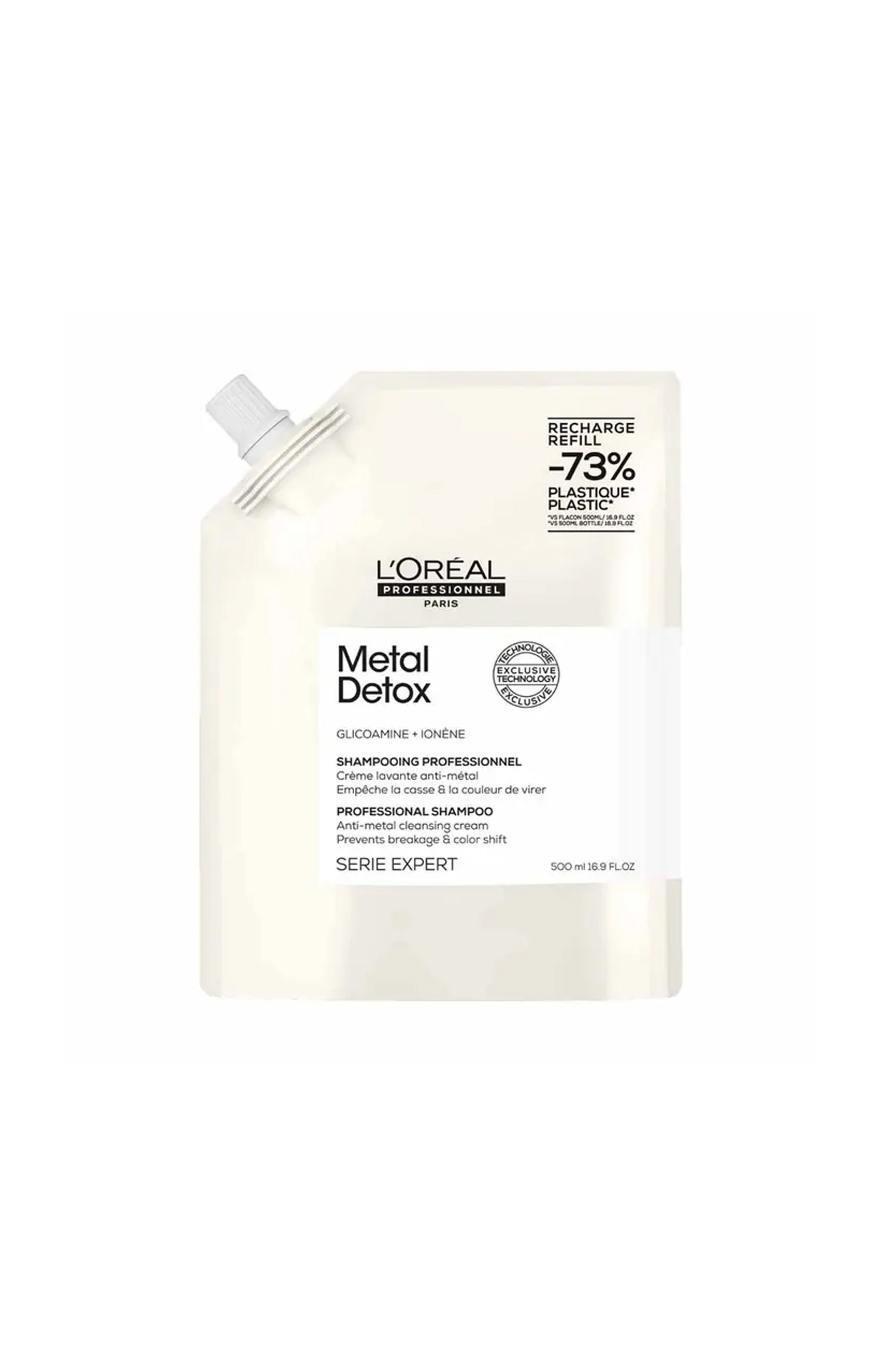 Recharge de shampoing détoxifiant - Métal détox - Cheveux colorés - 500 ml