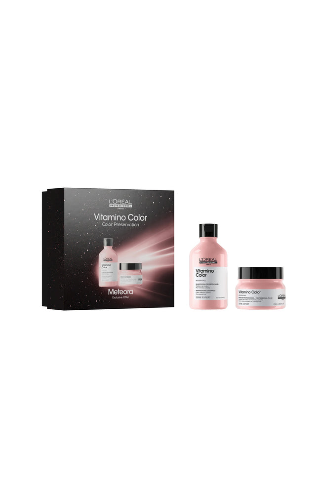 Coffret soins cheveux - Vitamino Color - Cheveux colorés - 2 produits