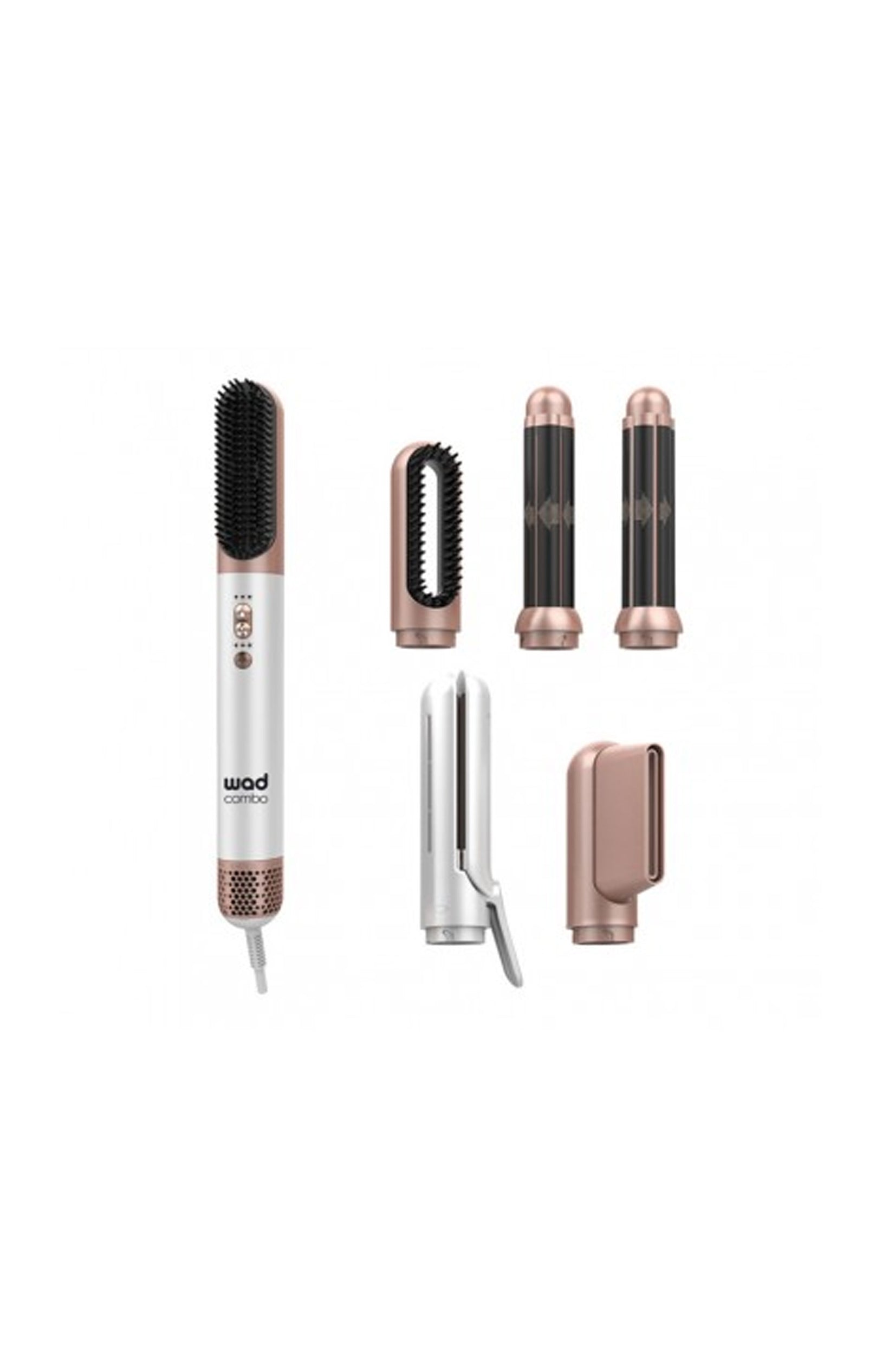 Sèche cheveux coiffant - Combo 6 en 1 - Rose