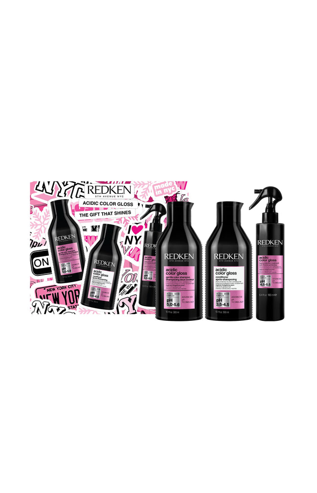 Coffret gamme Acidic Color Gloss Redken - Cheveux colorés - 3 produits