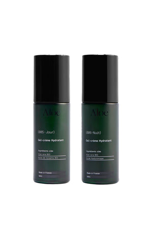 Gels-crèmes hydratants jour & nuit - Aloe vera - Visage - 2 x 50 ml